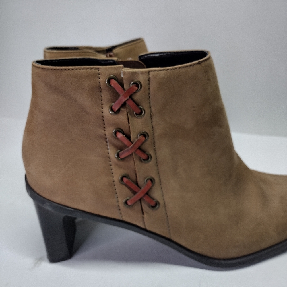 Etienne Aigner Saddle Ankle Boots Womens 10 M Tan - Picture 10 of 12
